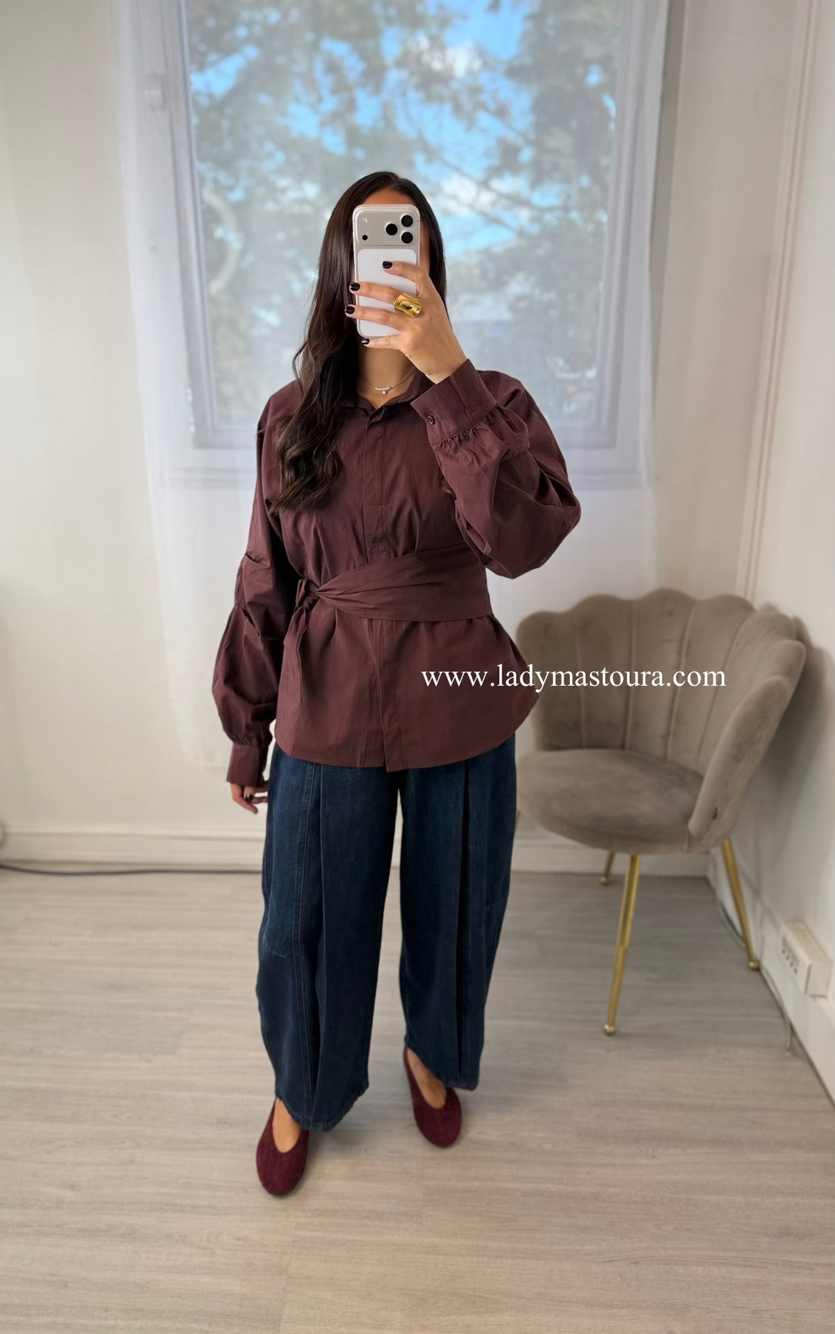 Jeans Ballon - Bleu Marine (100% coton)
