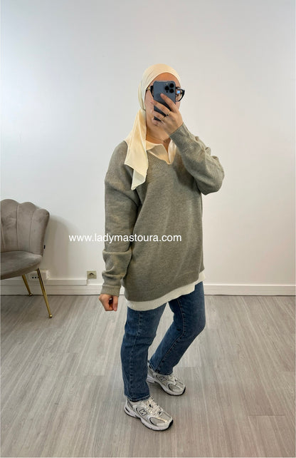 Pull Jasmine - Kaki