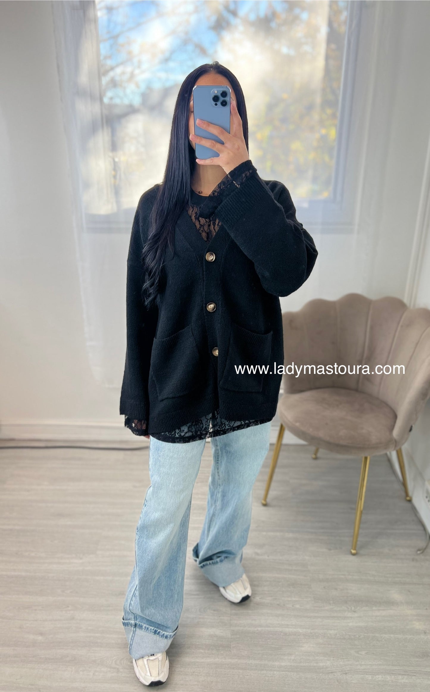 Haut dentelle oversize - Plusieurs coloris