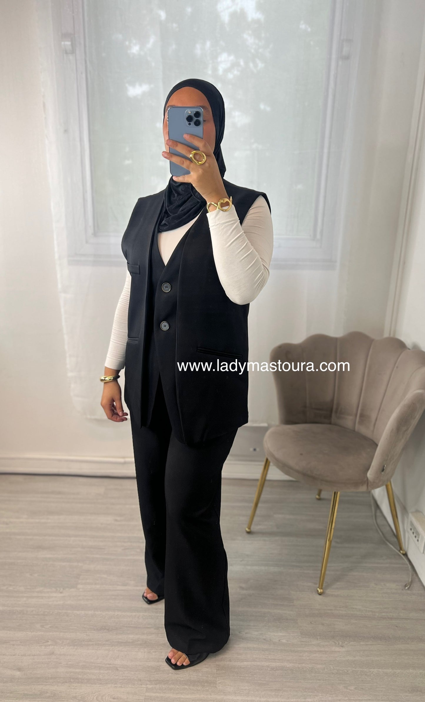 Blazer sans manches - Noir