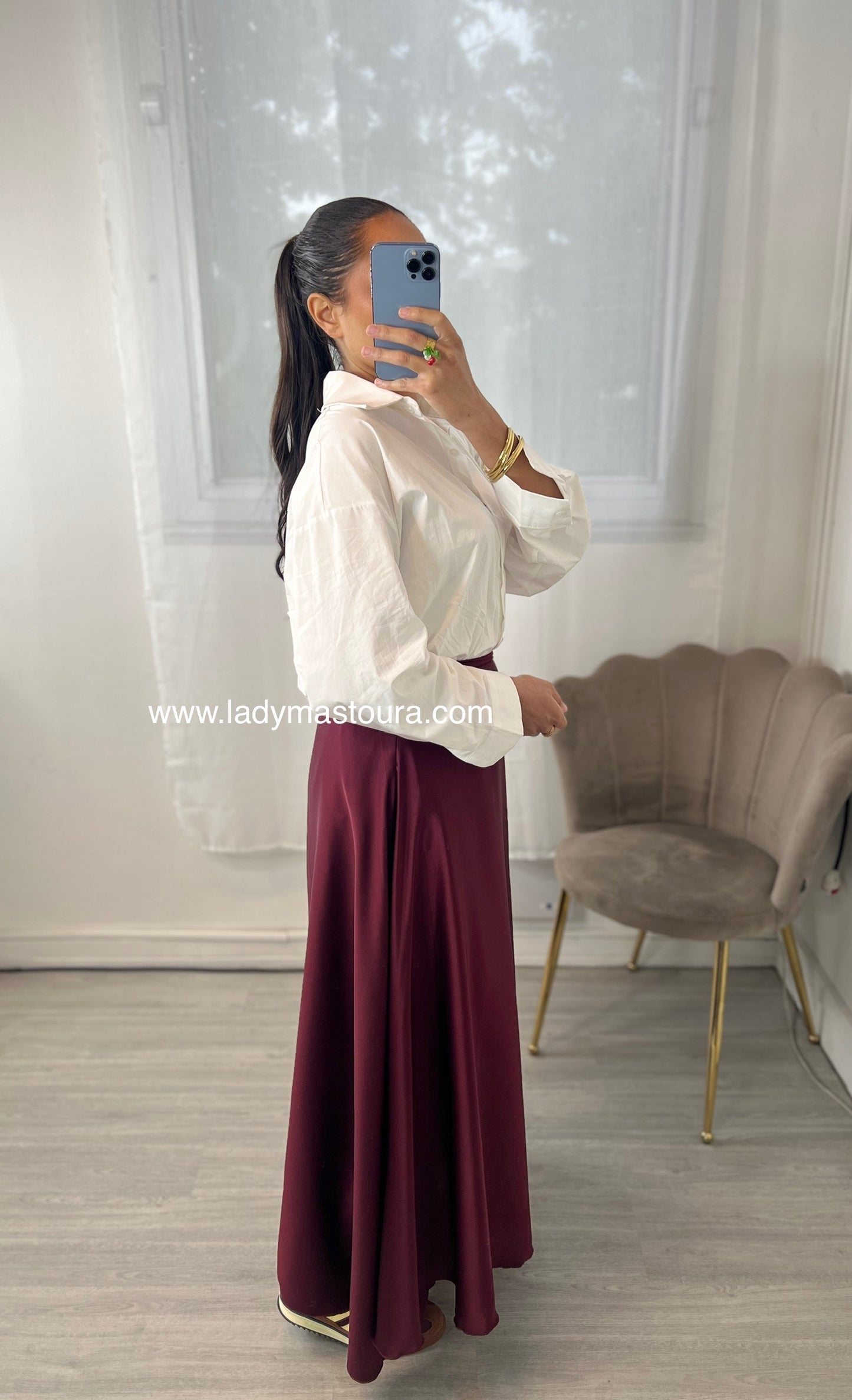 Jupe Satinée Evasée Premium -  Plusieurs coloris