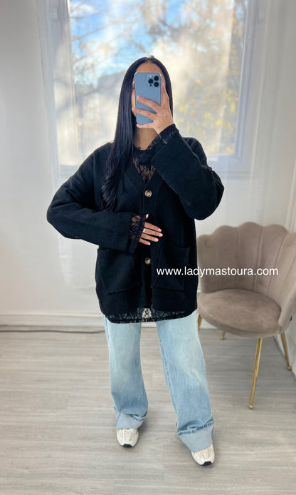 Haut dentelle oversize - Plusieurs coloris