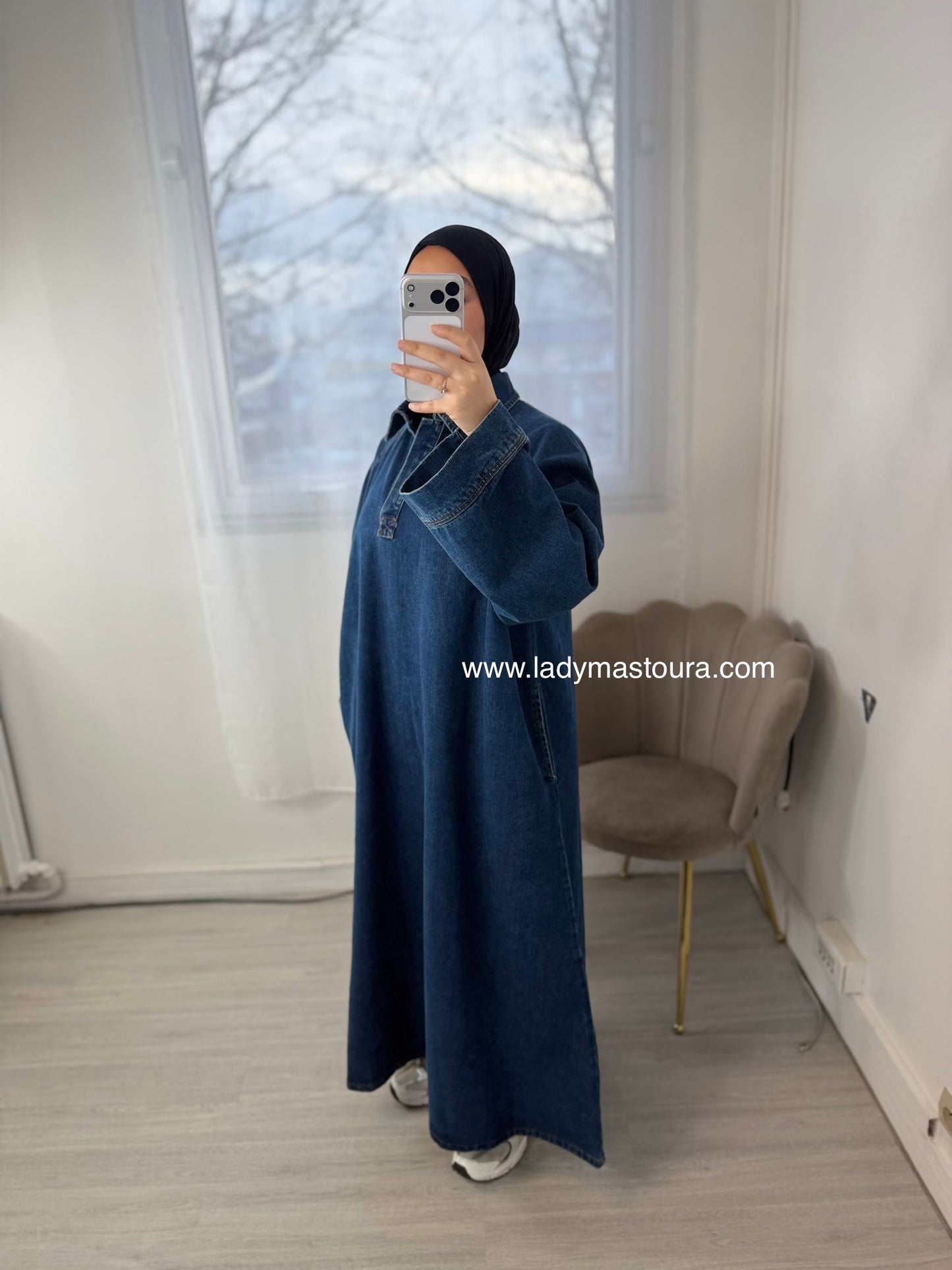 Robe en Denim - Bleu foncé