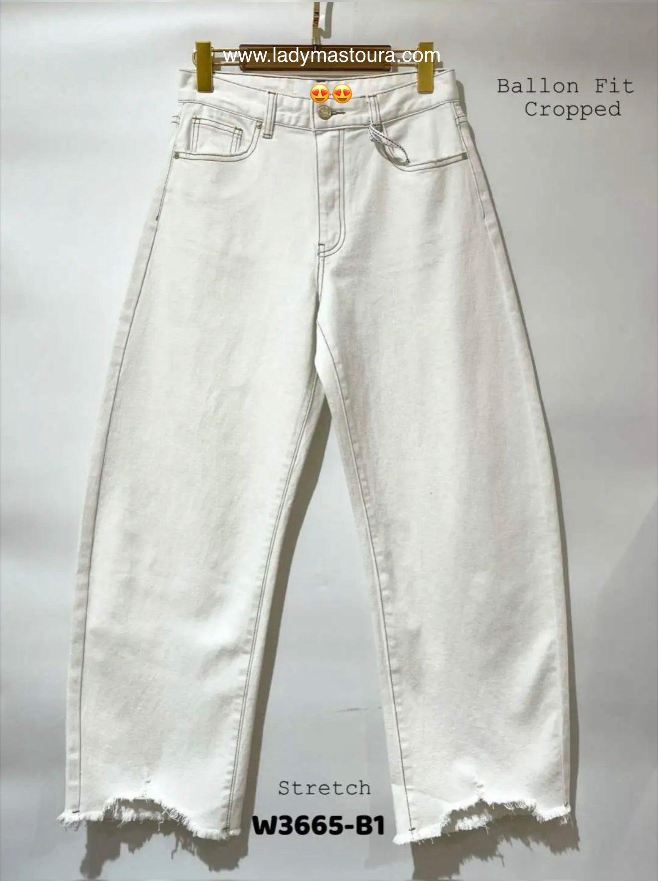 Jeans Ballon - Blanc