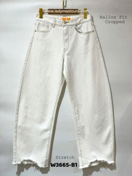 Jeans Ballon - Blanc