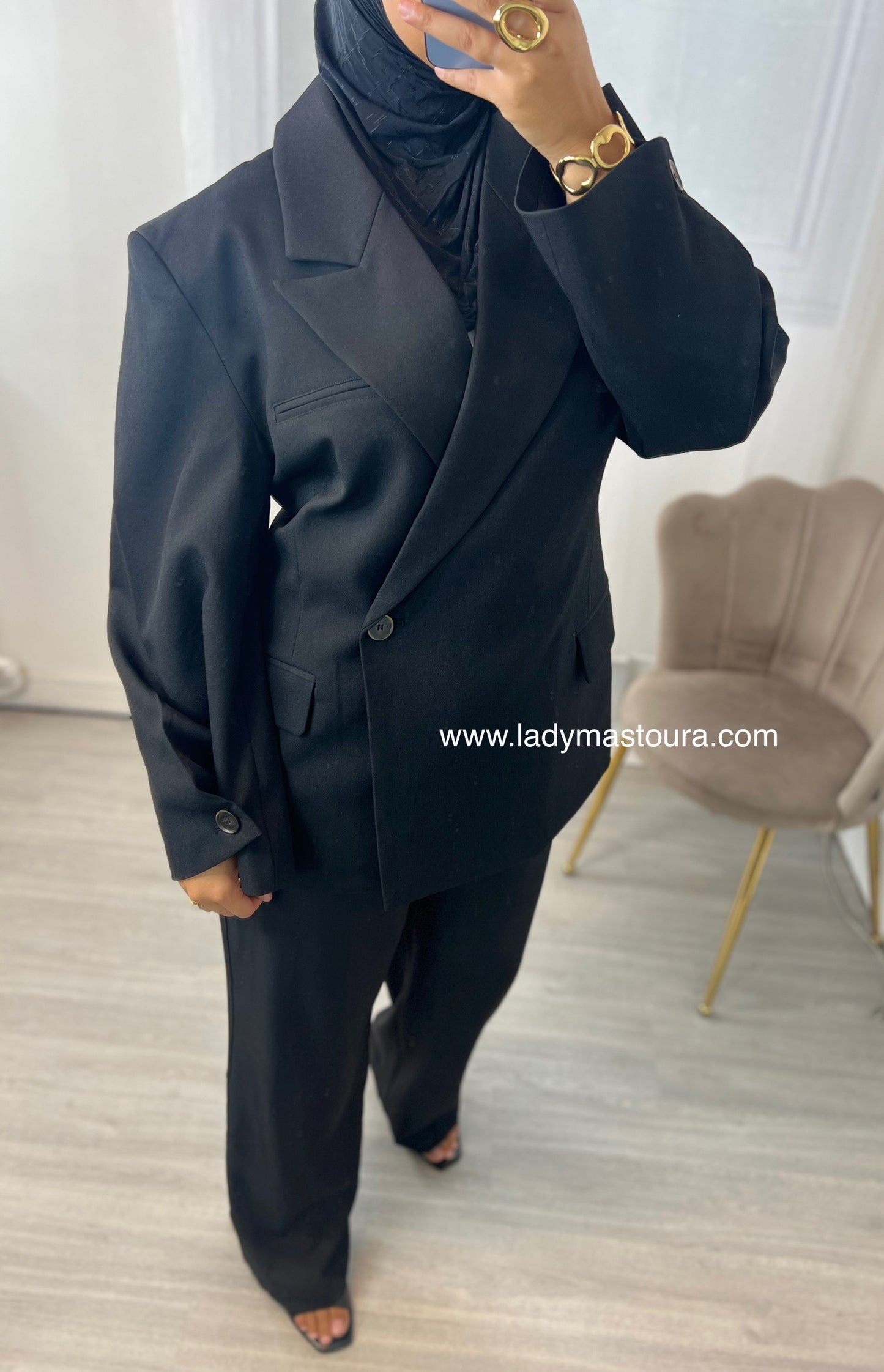 Blazer 1 Bouton - Noir