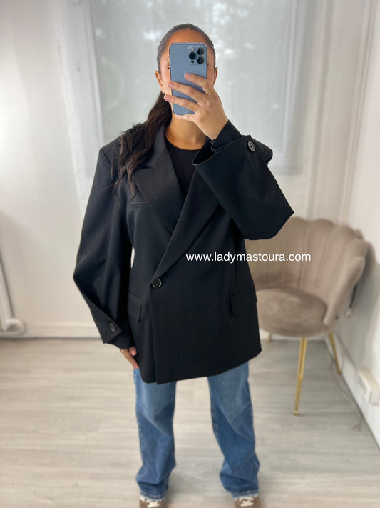 Blazer 1 Bouton - Noir