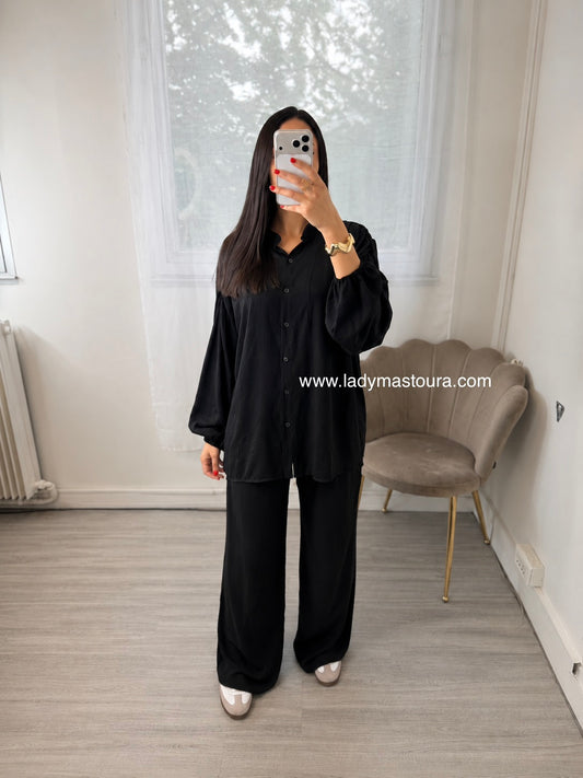 Ensemble pantalon Nour - Noir