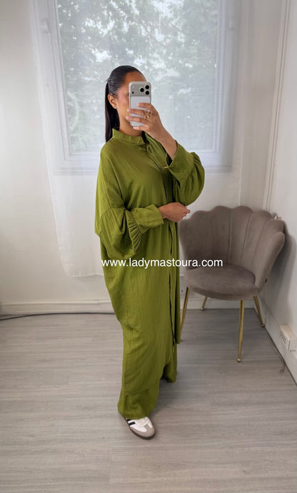 Ensemble Sabrina - Vert olive