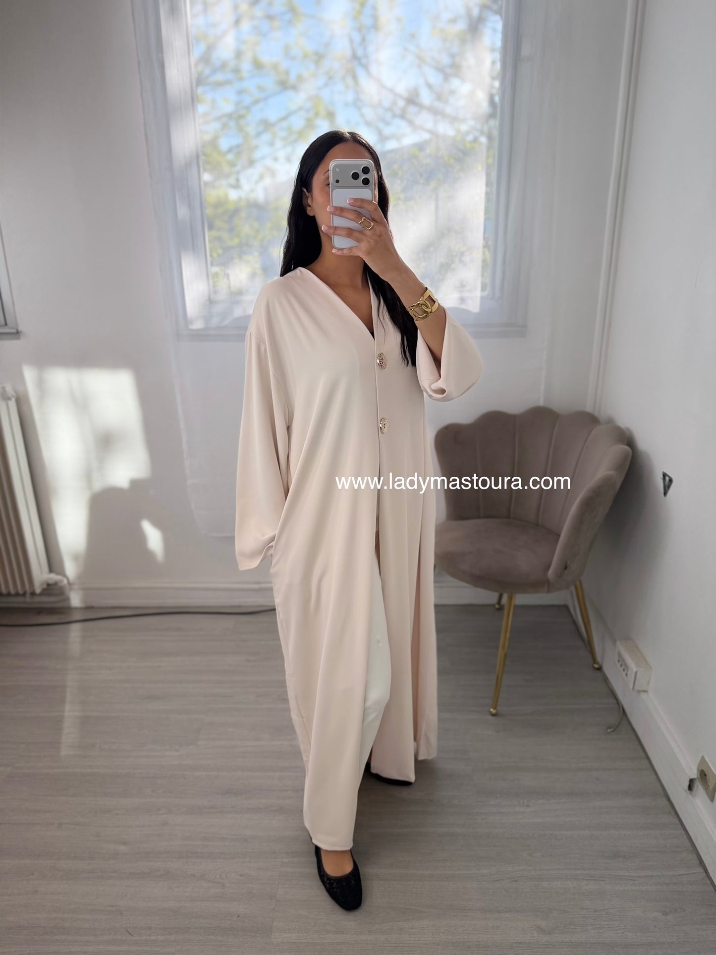 Kimono Halima - Ecru - Qualité premium