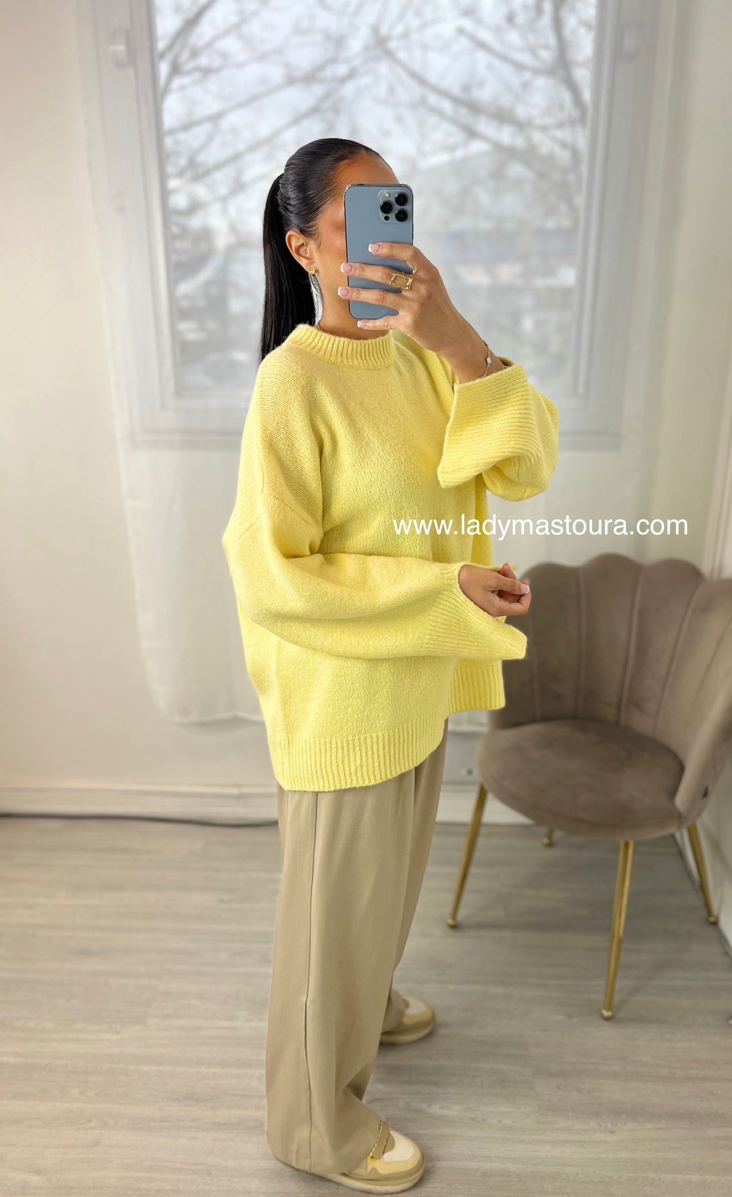 Pull Samia - Jaune Beurre