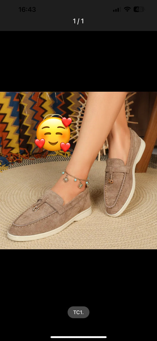 Mocassins Taupe