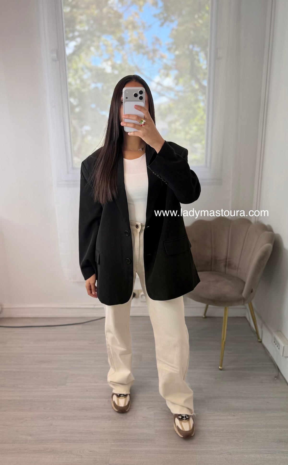 Blazer Oversize ￼ - Noir