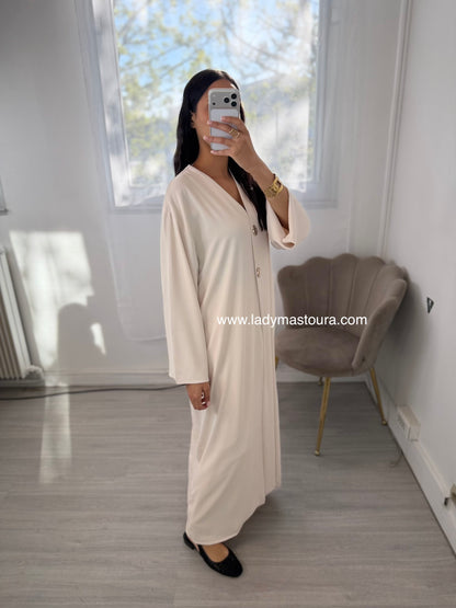 Kimono Halima - Ecru - Qualité premium