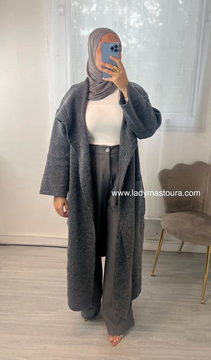 Cardigan Long - Gris