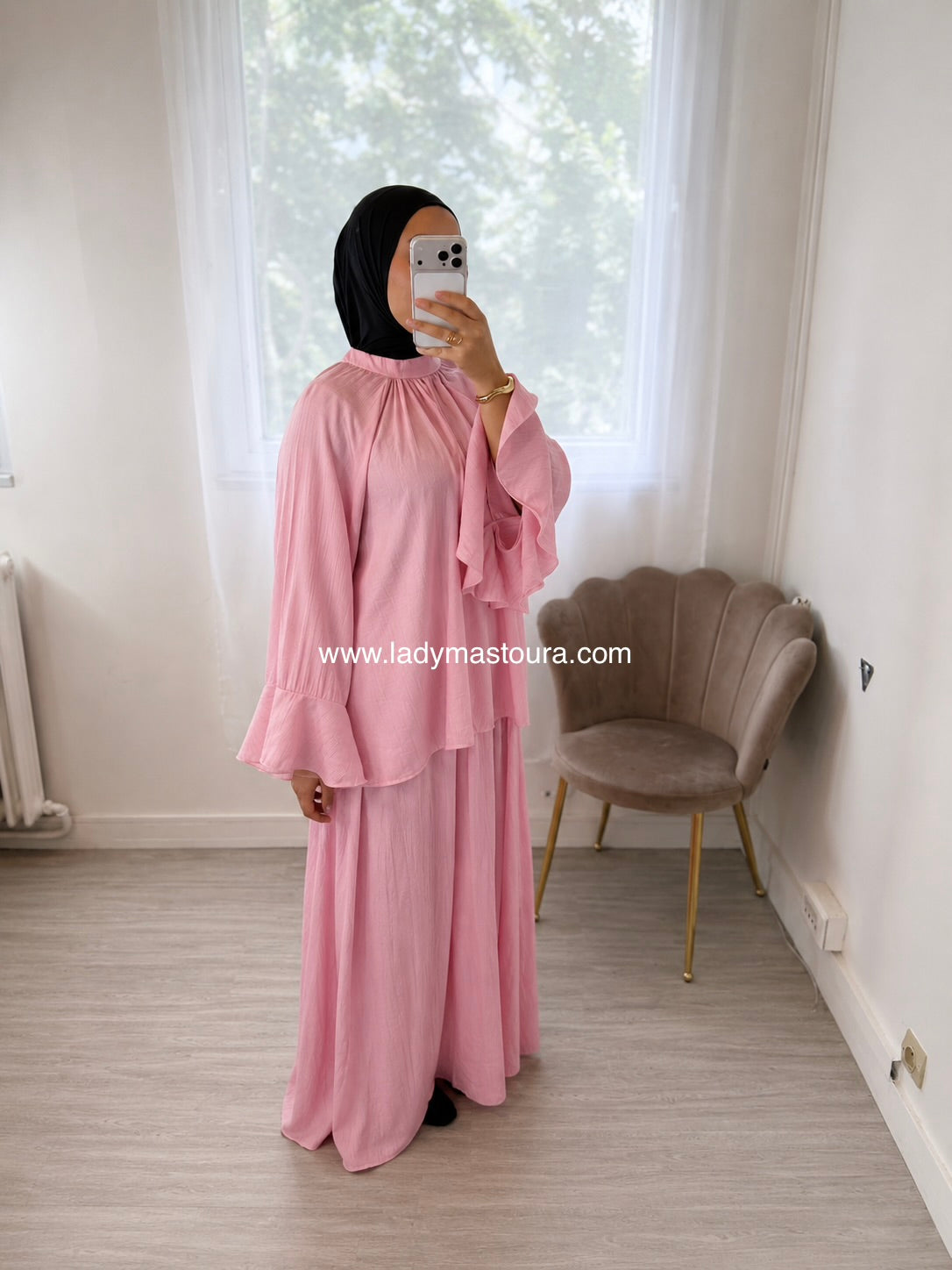 Ensemble jupe Salma - Rose