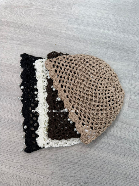 Bonnet crochet - plusieurs coloris
