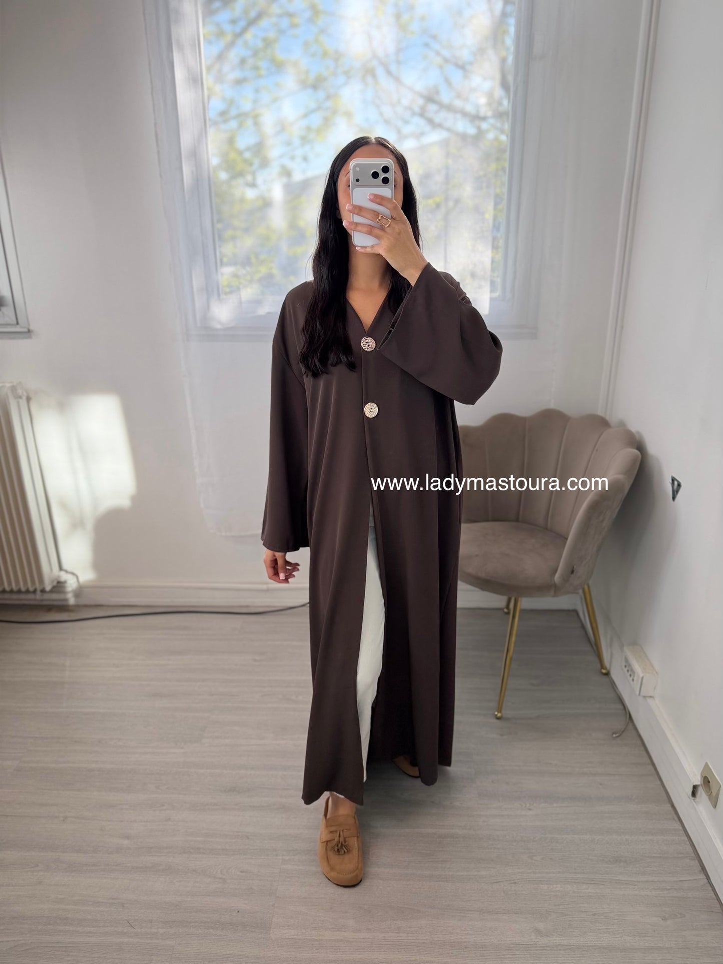 Kimono Halima - Chocolat - Qualité premium