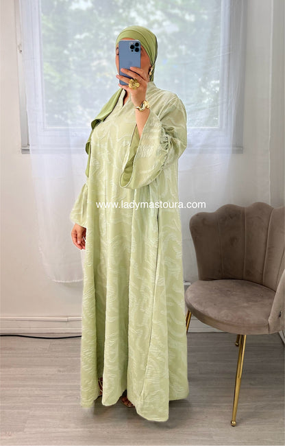 Robe Wissal - Vert Pastel