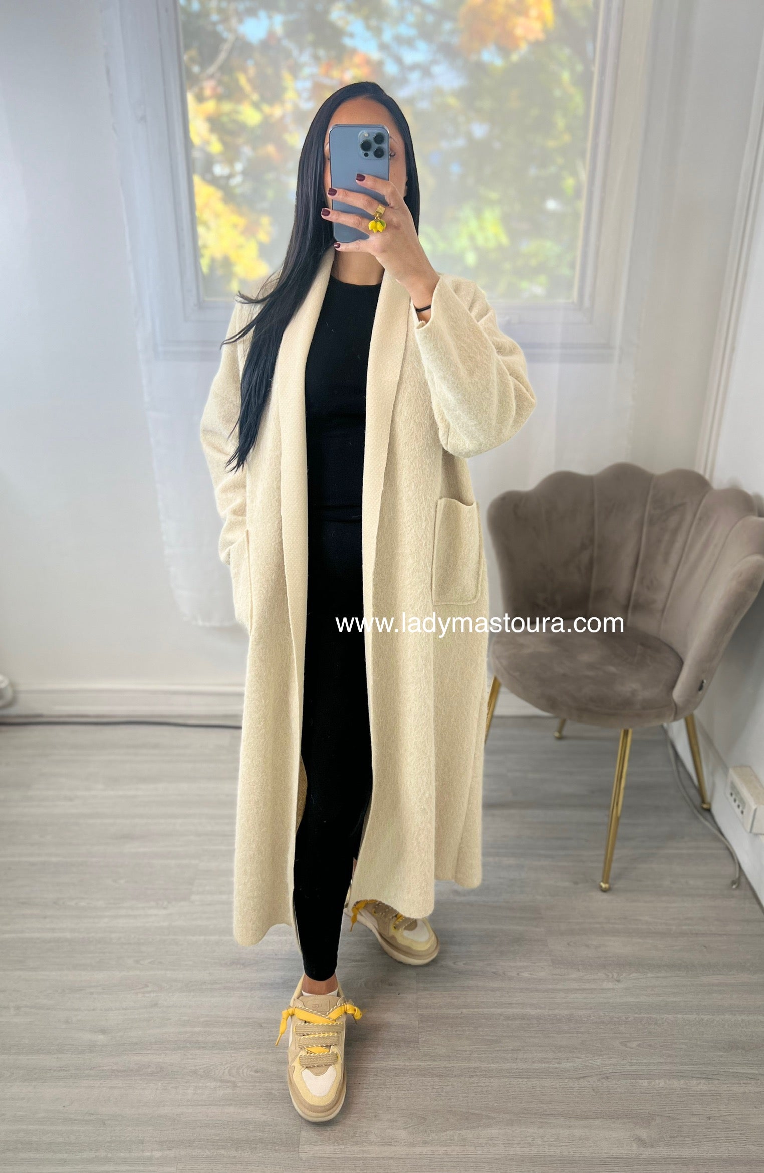 Manteau gilet - Beige