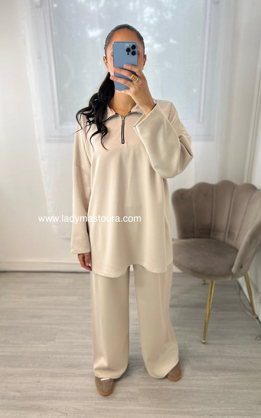 Ensemble Zip - Beige