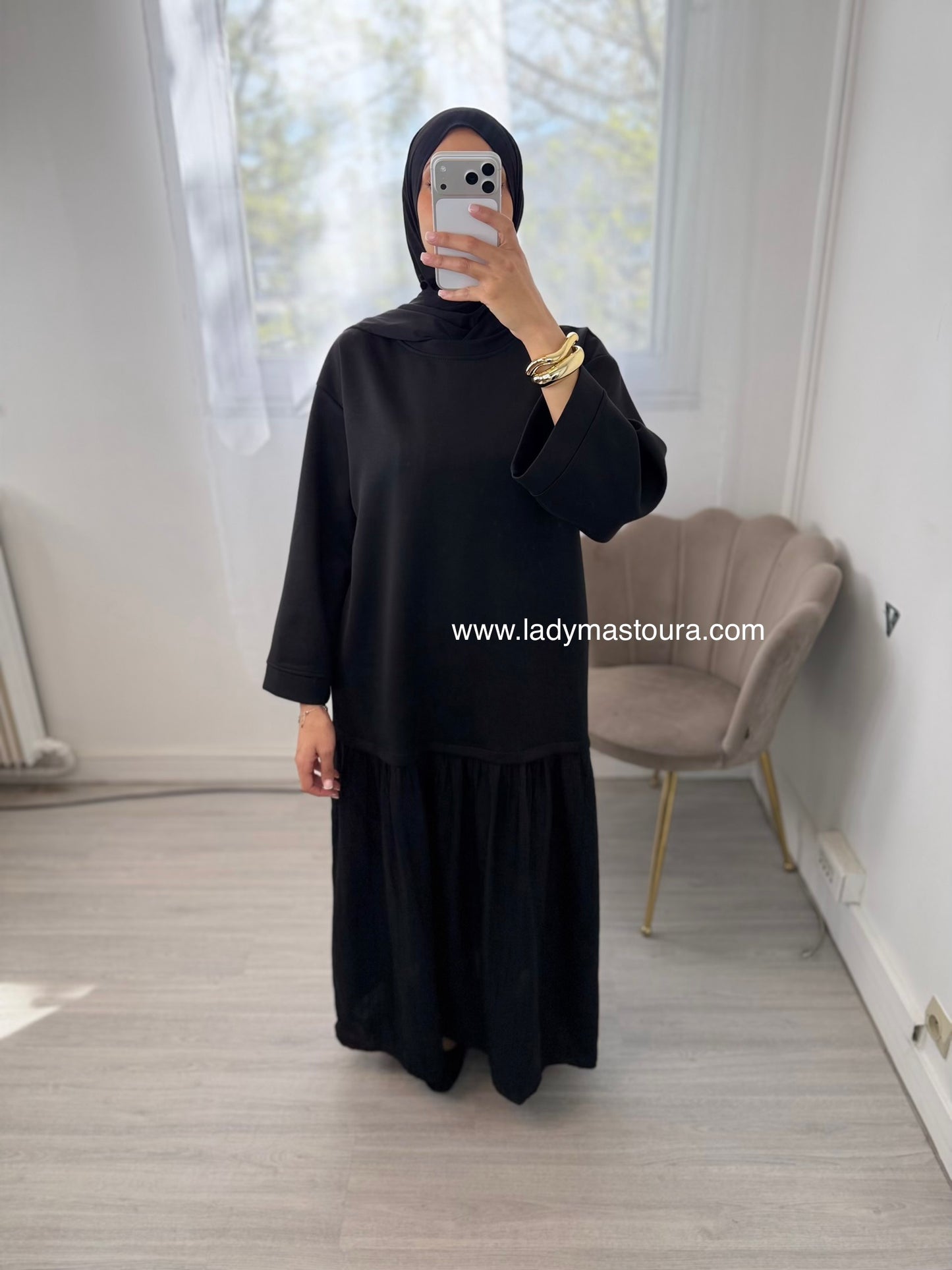 Robe Manche longue - Noir
