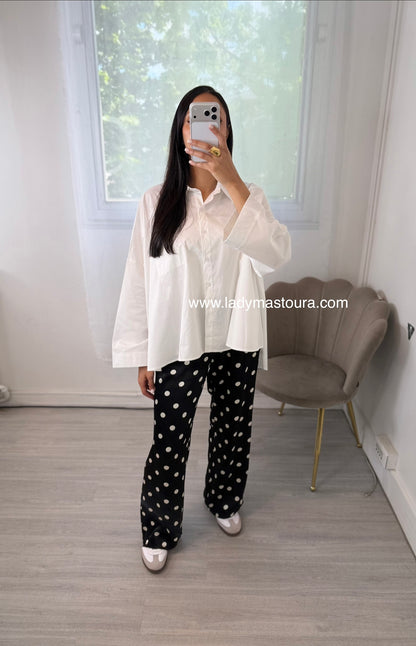 Pantalon à pois - Noir