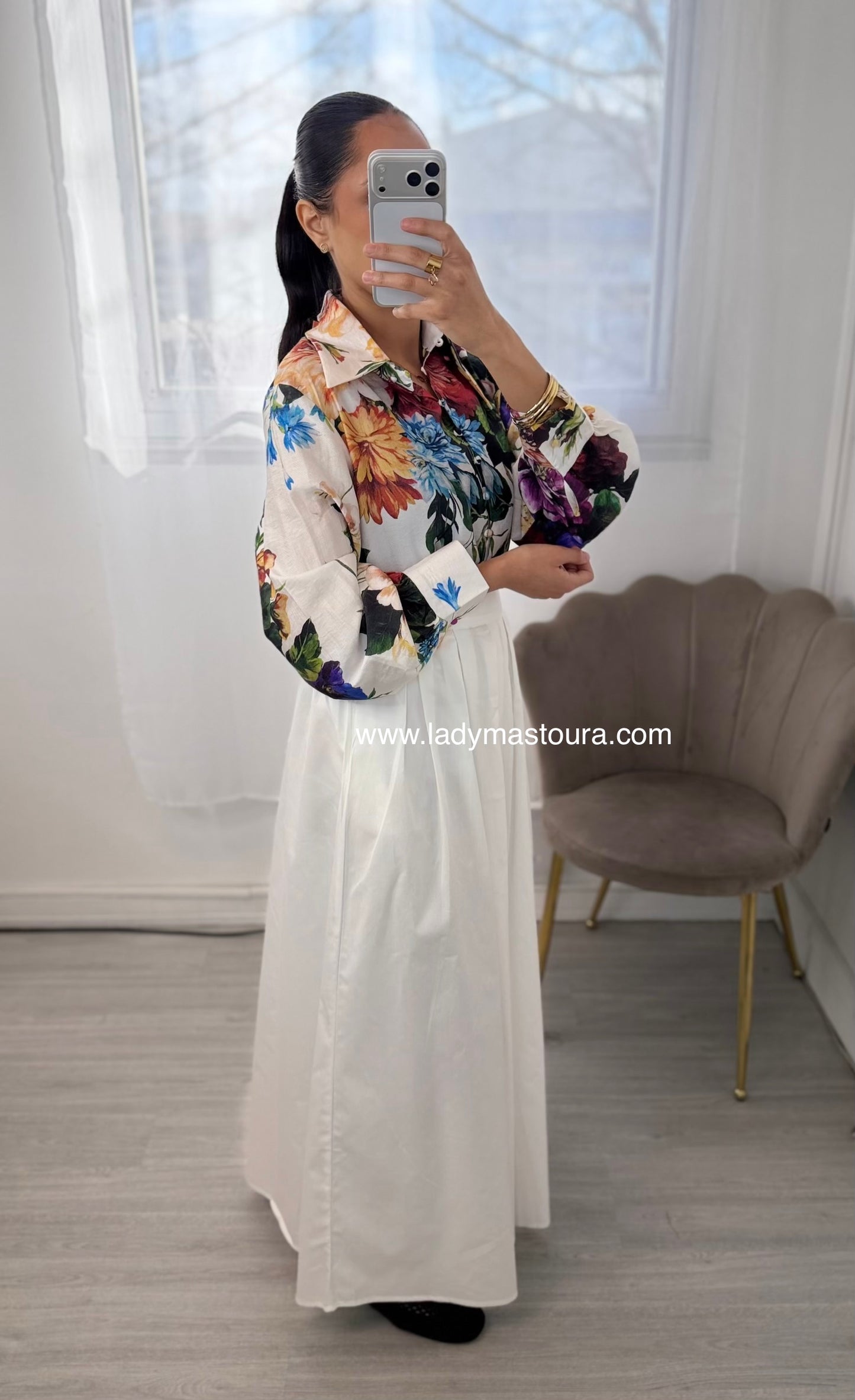 Set fleurie - Blanc