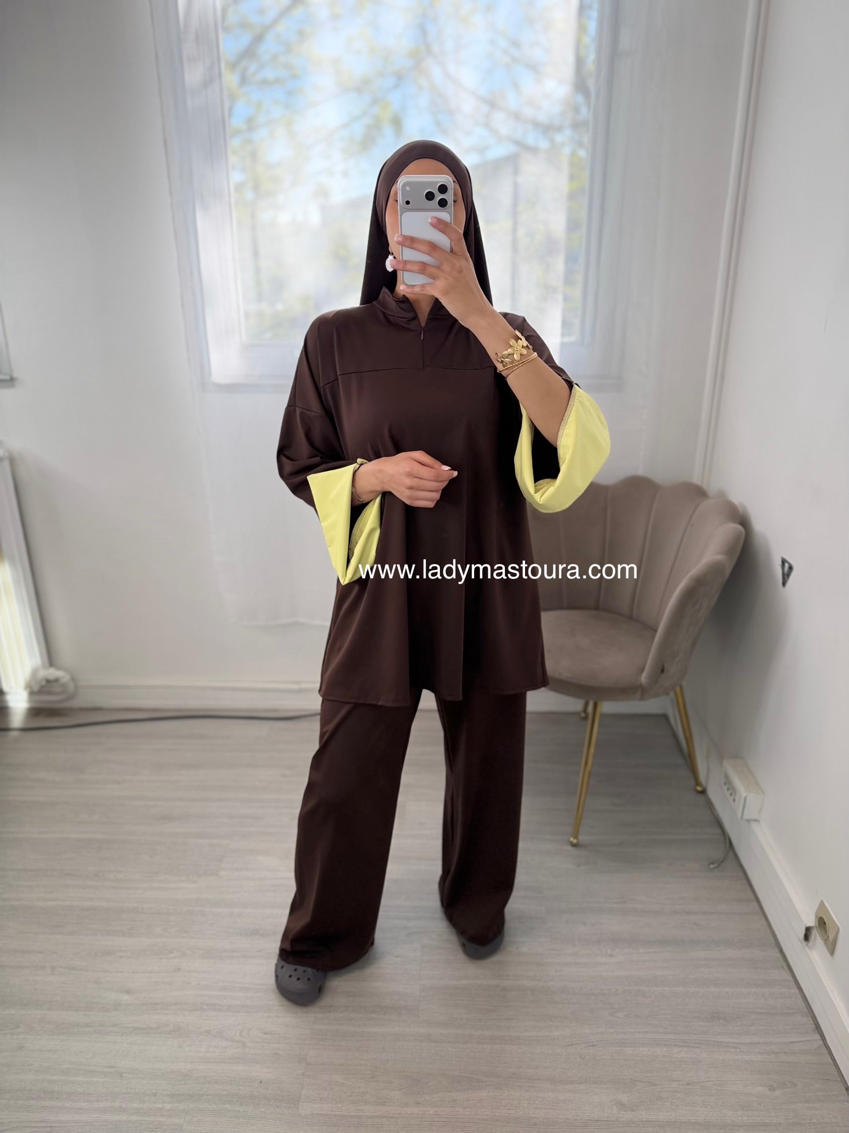 Burkini Bicolore - Chocolat