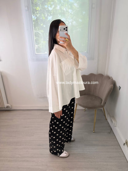 Pantalon à pois - Noir
