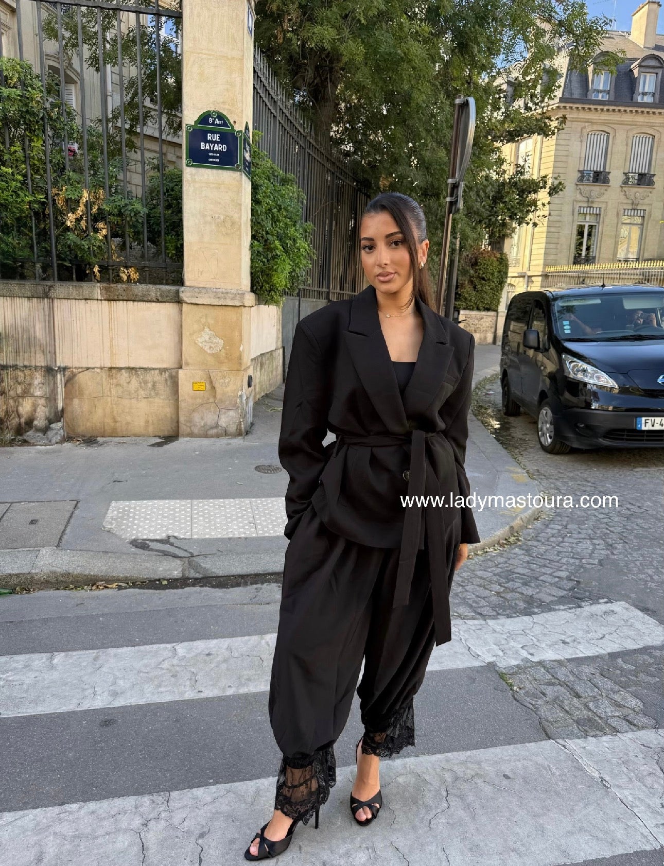 Blazer Noir avec ceinture
