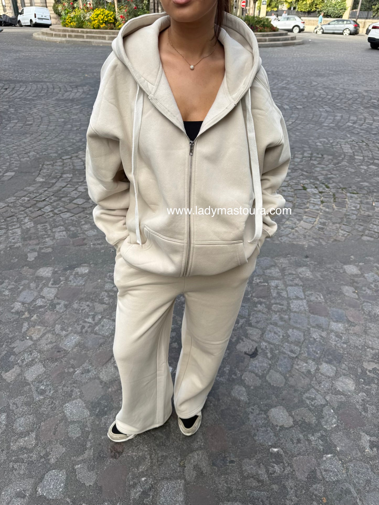 Gilet Sweat - Beige