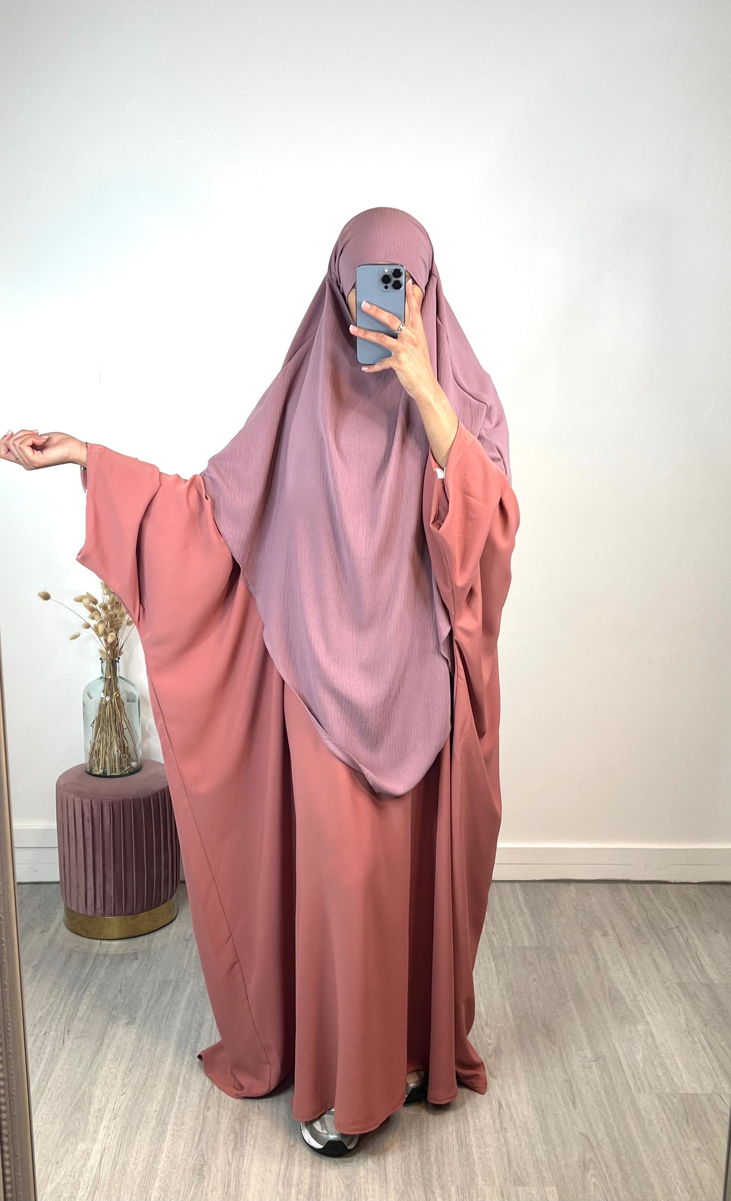 Abaya vieux clearance rose