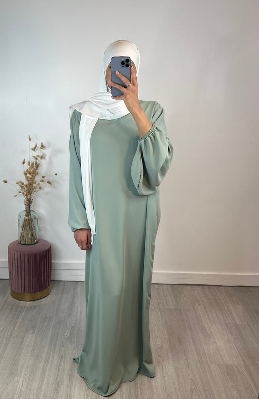 Abaya Assia - Vert d'eau