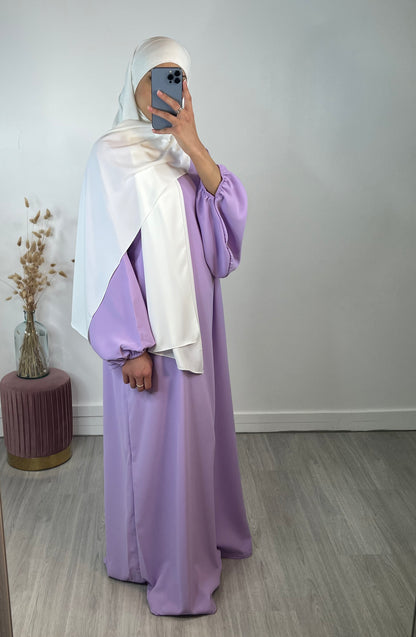 Hijab avec cagoule intégrée (Soie de Médine)